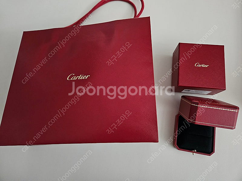 까르띠에 반지 케이스, 쇼핑백 판매합니다.--0