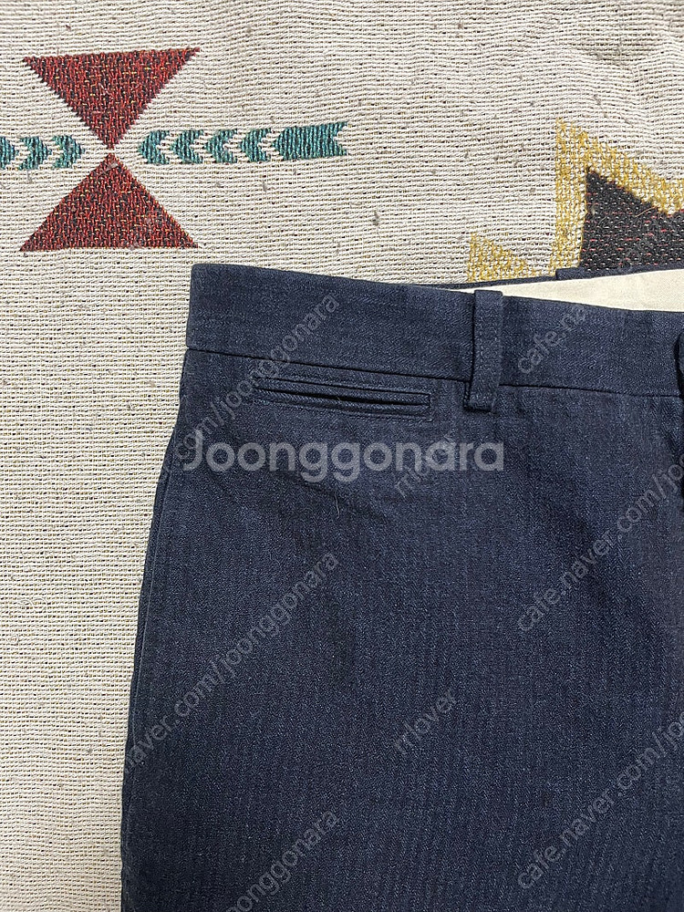 RRL 인디고 스트라이프 수트팬츠(32)--1