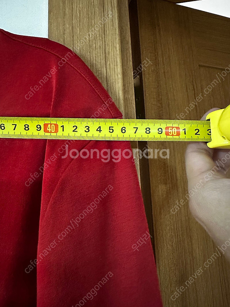벨루티 티셔츠 레드 새상품--4