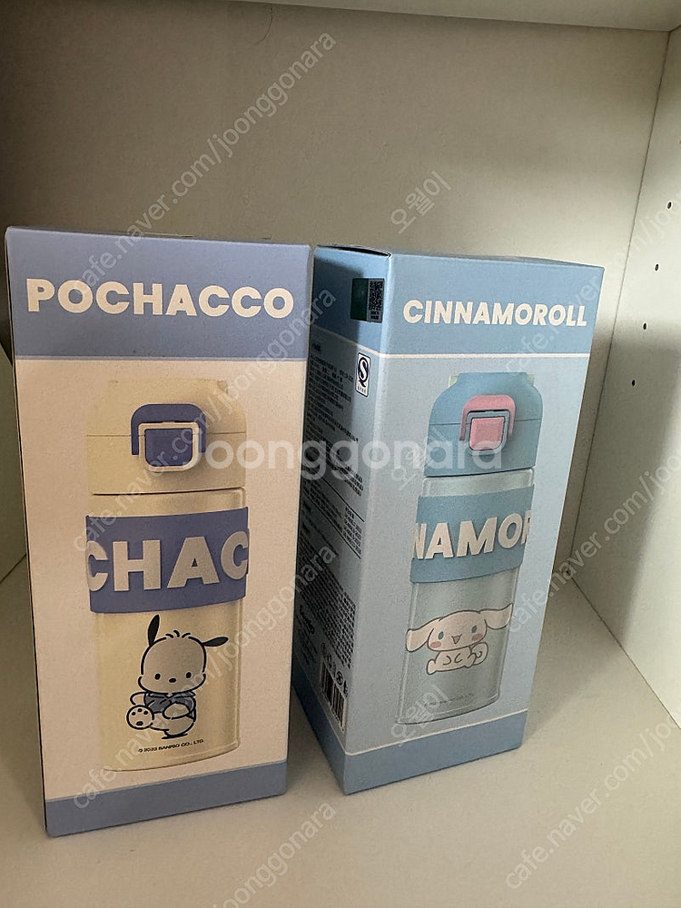 산리오 스텐물통 시나모롤, 포차코 일괄--0