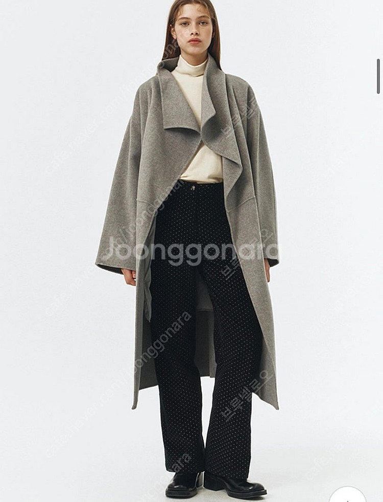 보카바카 그레이 캐시미어 울 코트 거의 새상품 (정가 59.9만원)--1