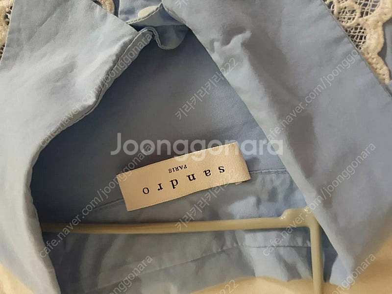 산드로 레이스 셔츠 원피스--2