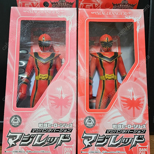 마법전대 마지렌쟈 레드 피규어 3종 미사용품 (파워레인저 매직포스)