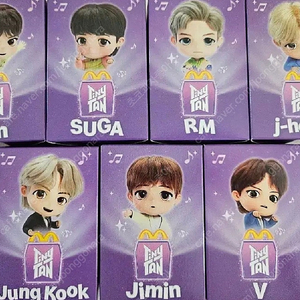 BTS 맥도날드 타이니탄 피규어 풀세트 방탄소년단