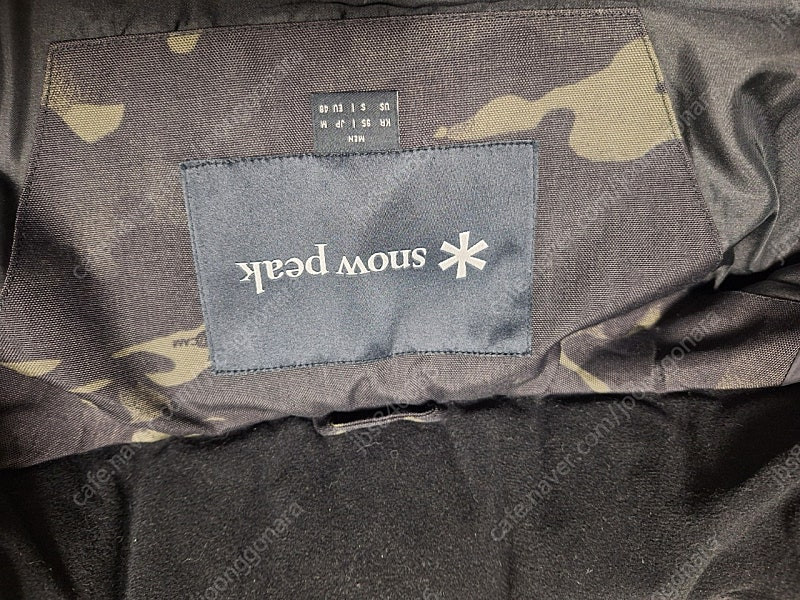 스노우피크 카모 패딩 95--5