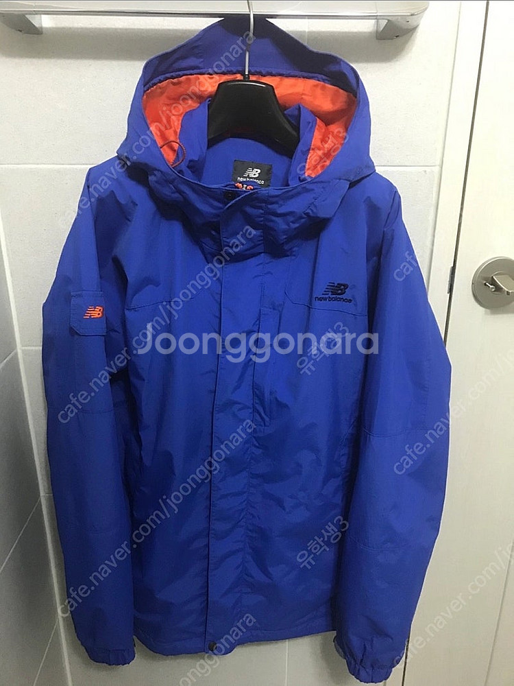 뉴발란스 바람막이 블루 100 사이즈 New Balance 점퍼 자켓--0