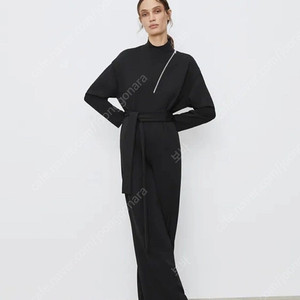 ZARA 자라 긴팔 점프수트 BLACK (L)