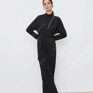 ZARA 자라 긴팔 점프수트 BLACK (L)