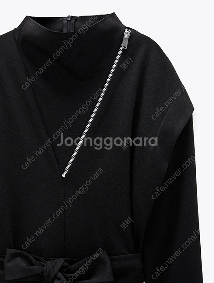 ZARA 자라 긴팔 점프수트 BLACK (L)--2