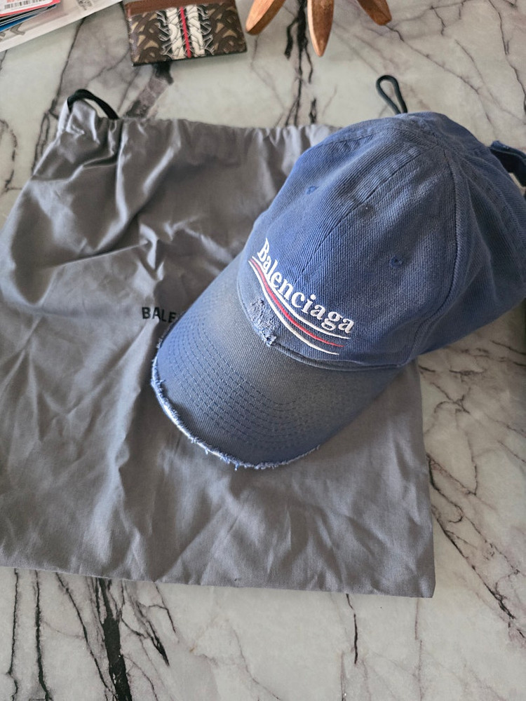 발렌시아가 웨이브로고 디스트로이드 볼캡 58 백화점구매--0