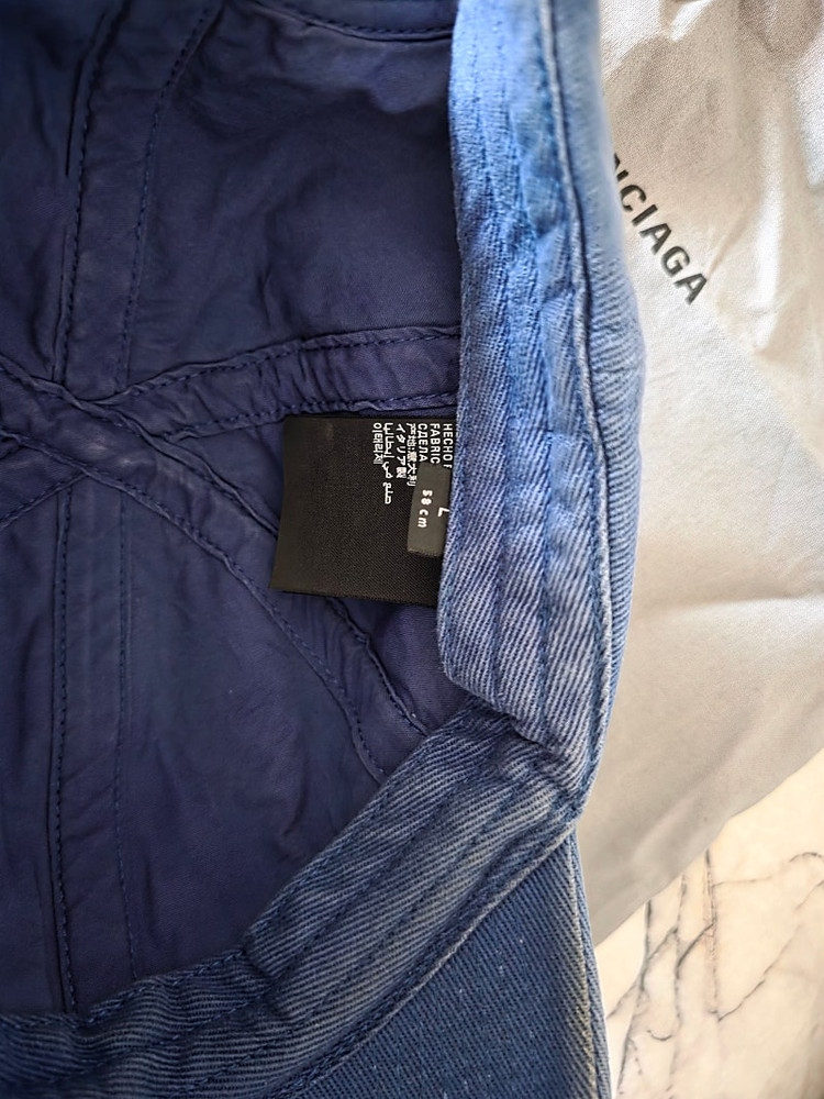 발렌시아가 웨이브로고 디스트로이드 볼캡 58 백화점구매--1