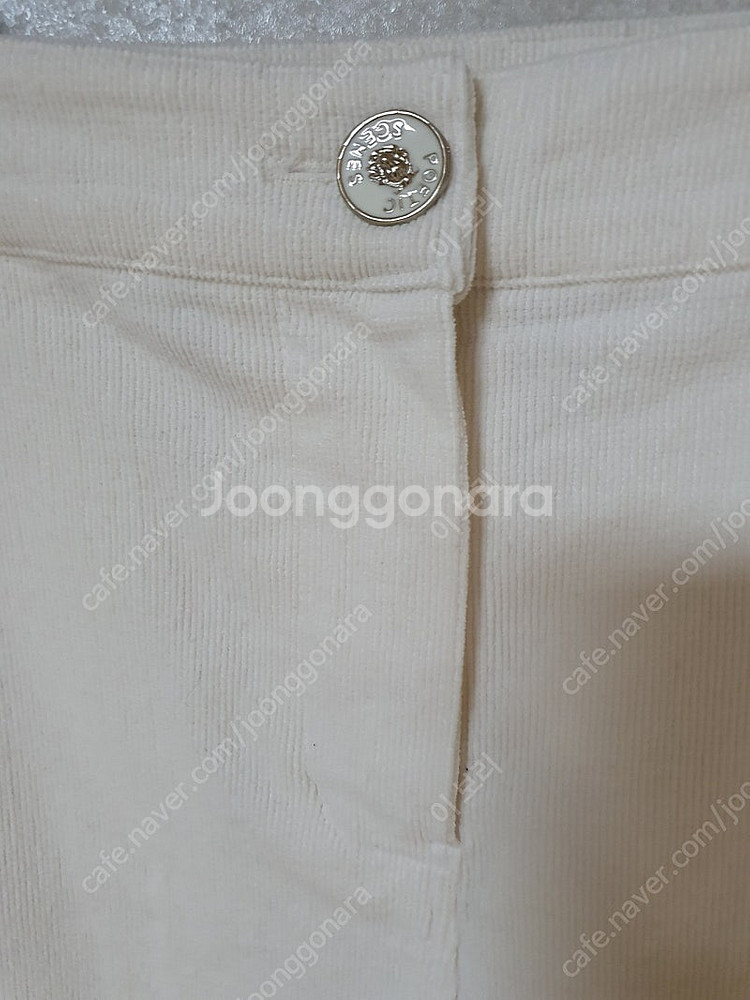 제평 모네타 사이드 버튼 코듀로이 와이드 팬츠--4