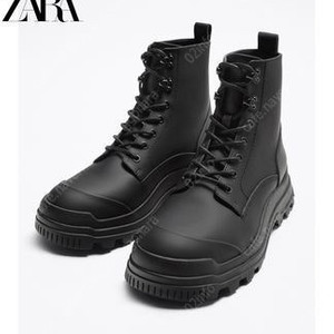[ZARA] 자라 남성 레이스업 부츠 Gear Laminated Sol [255]