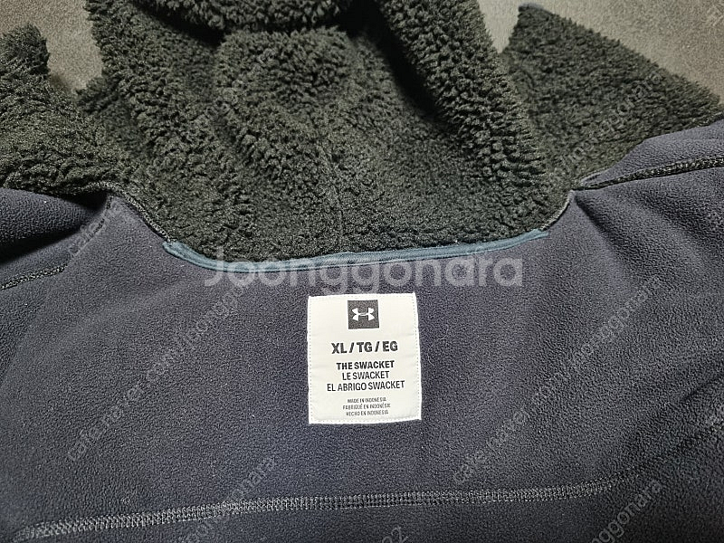 언더아머 쉐르파 후드 자켓 XL 110 사이즈--8