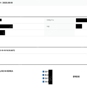 알렌워커 명당 제일좋은자리 1열 4연석 양도합니다