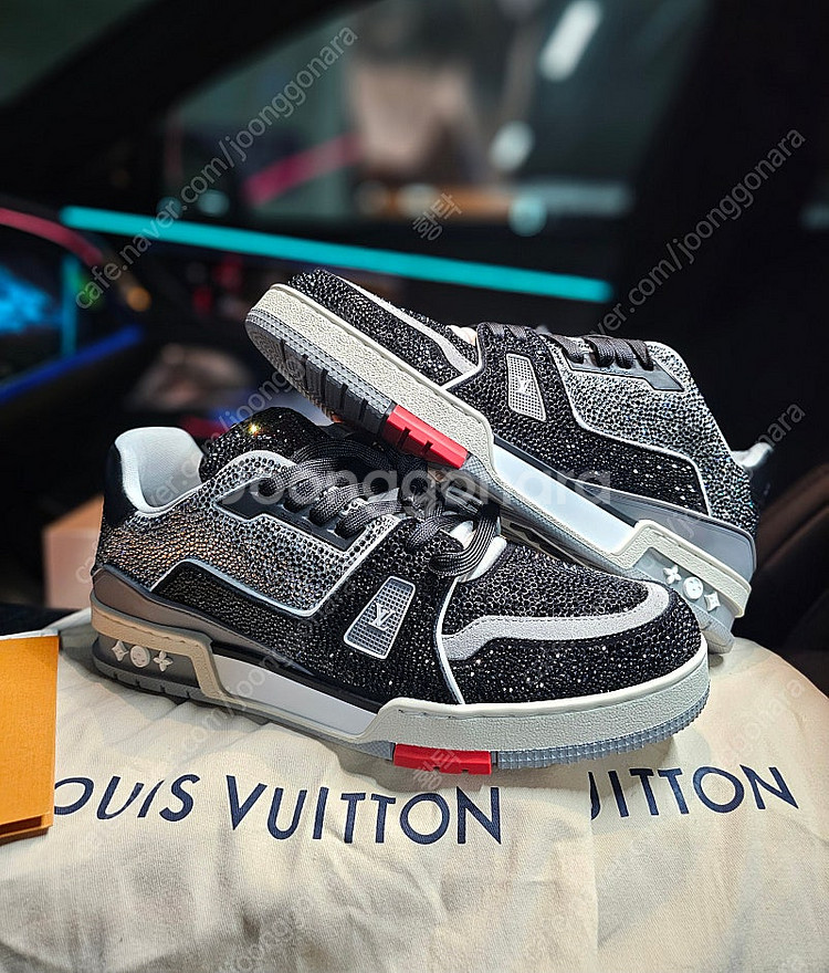 루이비통 크리스탈 트레이너 스와로브스키 스니커즈 9사이즈 (새상품)--0