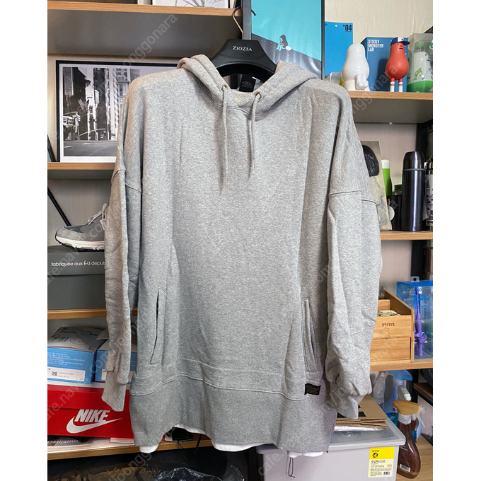 페플(제멋) 레이어드 사이드 지퍼 후드 티셔츠 이미지