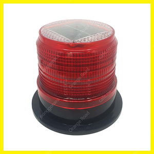 [재고2개] 차량용 태양열 충전 마그네틱 LED 원형 경광등 비상등 (새상품)