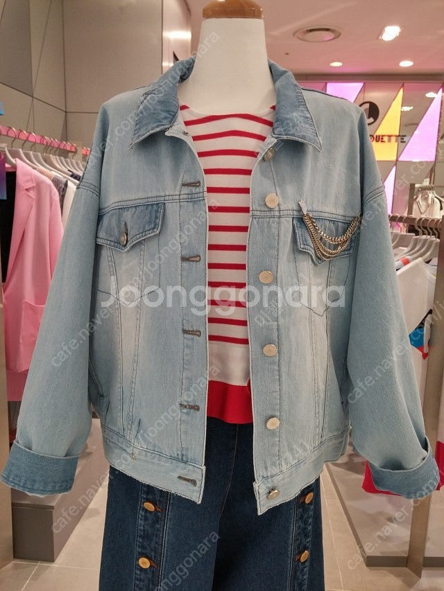 럭키슈에뜨 데님 자켓--0
