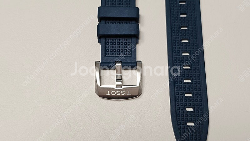 티쏘 prx 40mm 정품 러버스트랩 블루--1