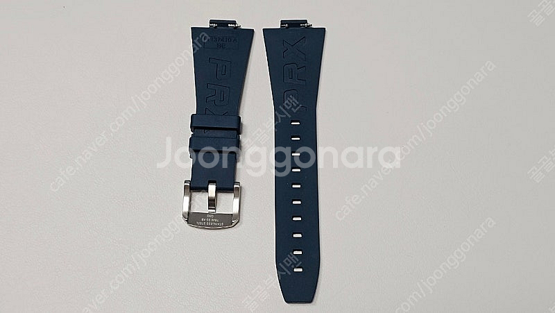 티쏘 prx 40mm 정품 러버스트랩 블루--2