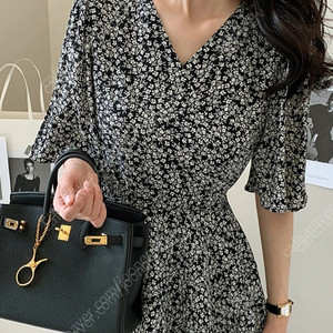 데일리룩 랩블라우스