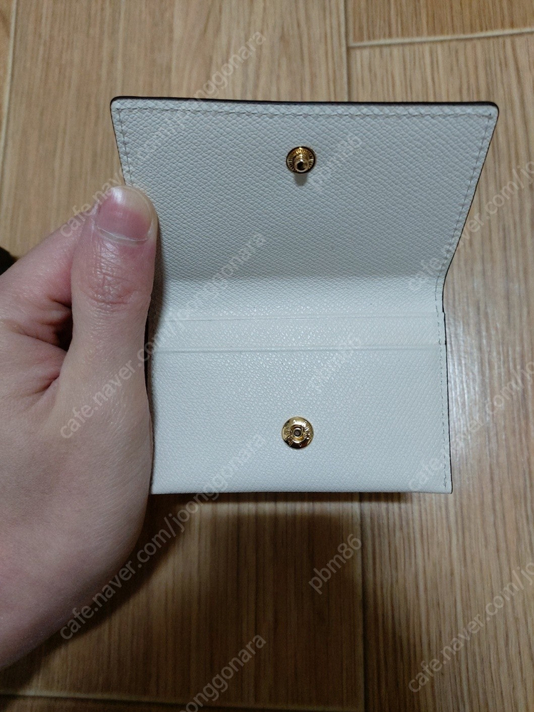 DAKS 닥스 아이보리, 라이트핑크 일러스트 카드지갑 새제품 팝니다 이미지