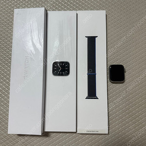 애플워치6 44mm 스테인리스 실버 팔아요