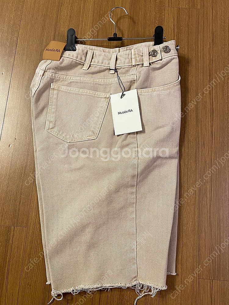 뮤제라 힙쇼츠 컷팅 베이지그레이 새상품--0