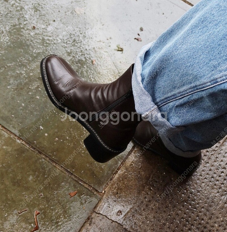 누트x소쟌 어반 앵클 부츠 230 브라운 소가죽 36 오르 마이아이코 레디투웨어--2