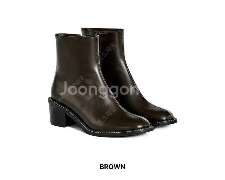 누트x소쟌 어반 앵클 부츠 230 브라운 소가죽 36 오르 마이아이코 레디투웨어--3