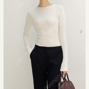 시에 오브 슬릿 모크넥 니트 m 새상품