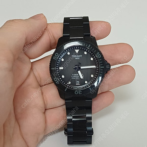 티쏘 씨스타 40mm 파워매틱80 블랙코팅 ( 온라인 구매 24년 11. 22 )