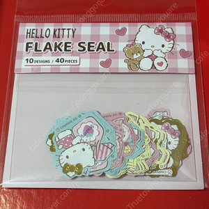 헬로키티 산리오 플레이크씰 스티커, 스티커 메모지 산리오 떡메