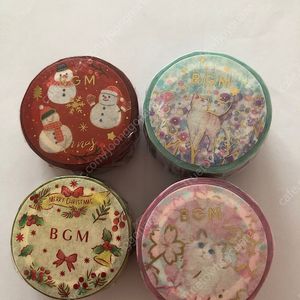 BGM 마스킹테이프 마테 고양이, 크리스마스 한정판 눈사람 5000원부터