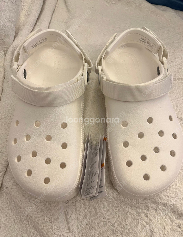 크록스 하이커 귀한 265/ 화이트 /현대백화점 정품 /새상품/ 슬리퍼 클로그 이미지