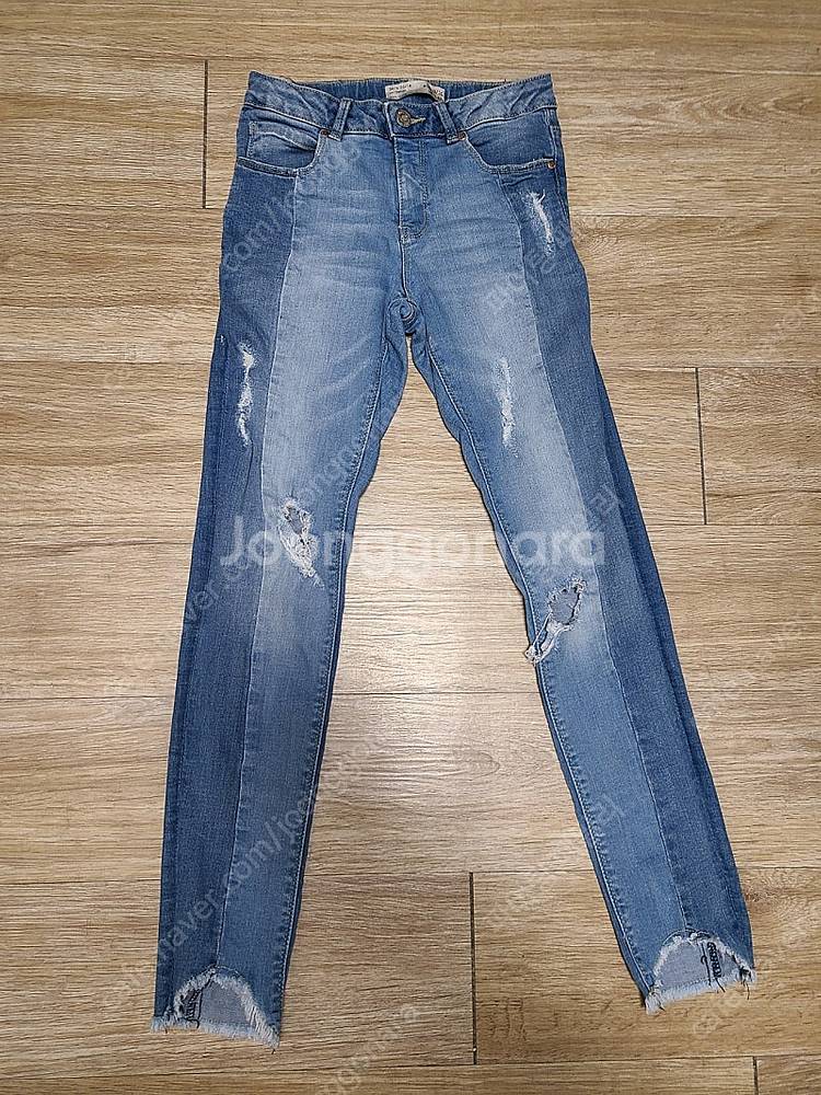 자라걸즈 9/10 140cm 초등찢어진청바지 여아청바지...--0