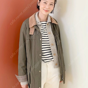 프론트로우 벨티드 필드 자켓 김나영 점퍼 캠핑 야상