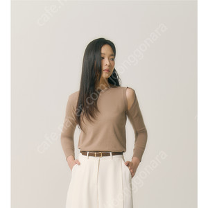 블랑쇼 one side cut knit
