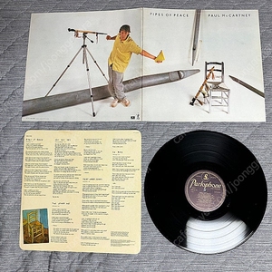 [우월한 음색의 영국판!] (前 비틀즈) 폴 맥카트니 PIPES OF PEACE (1983) 영국 초판 vinyl LP (Paul McCartney, ex The Beatles)