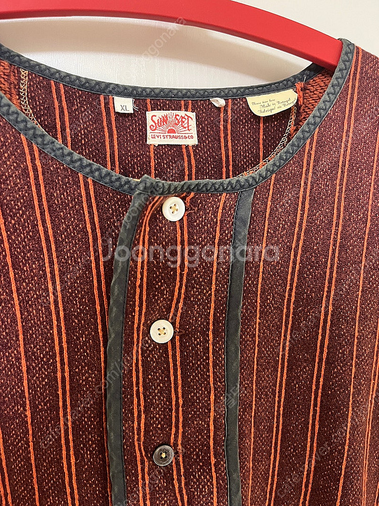 리바이스빈티지클로딩 lvc 1900s 플리스 헨리넥 리...--2