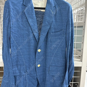 하버색 린넨 자켓 팝니다