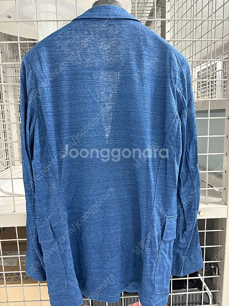 하버색 린넨 자켓 팝니다--1