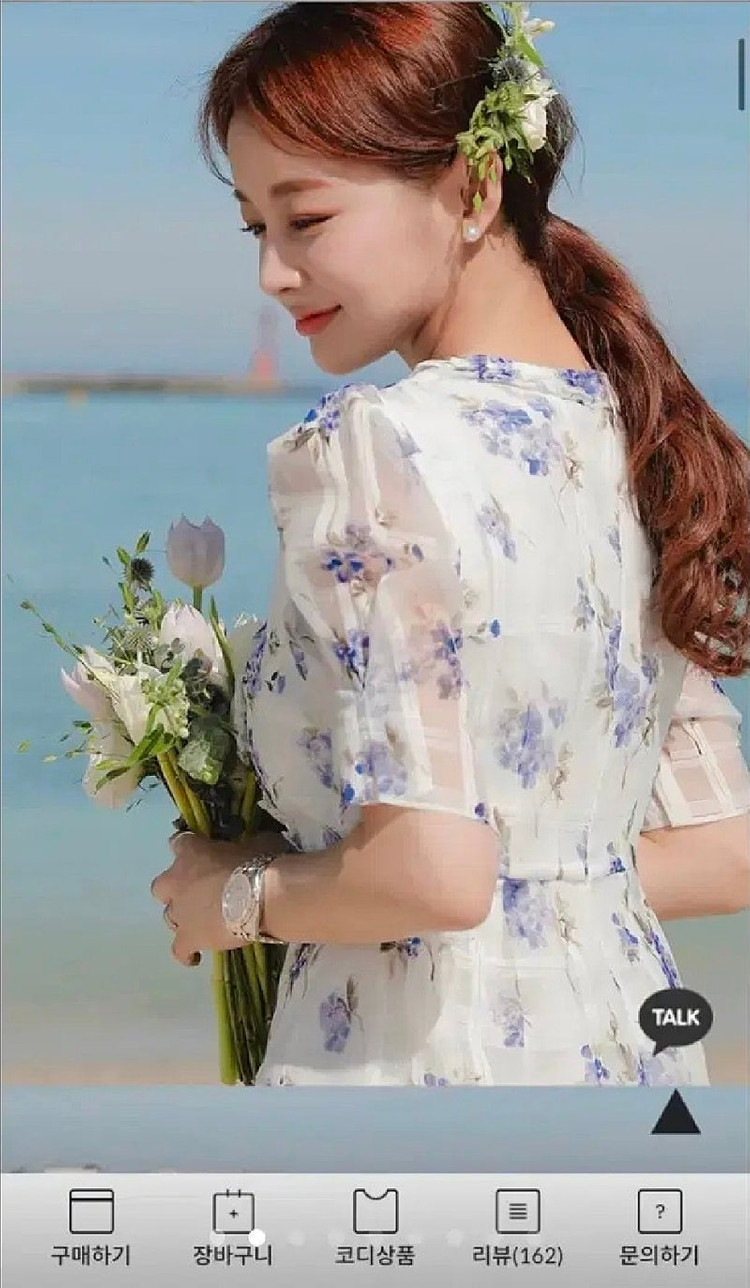 임블리 [VELYTED EDITION] 체크플라워 프릴롱원피스 이미지