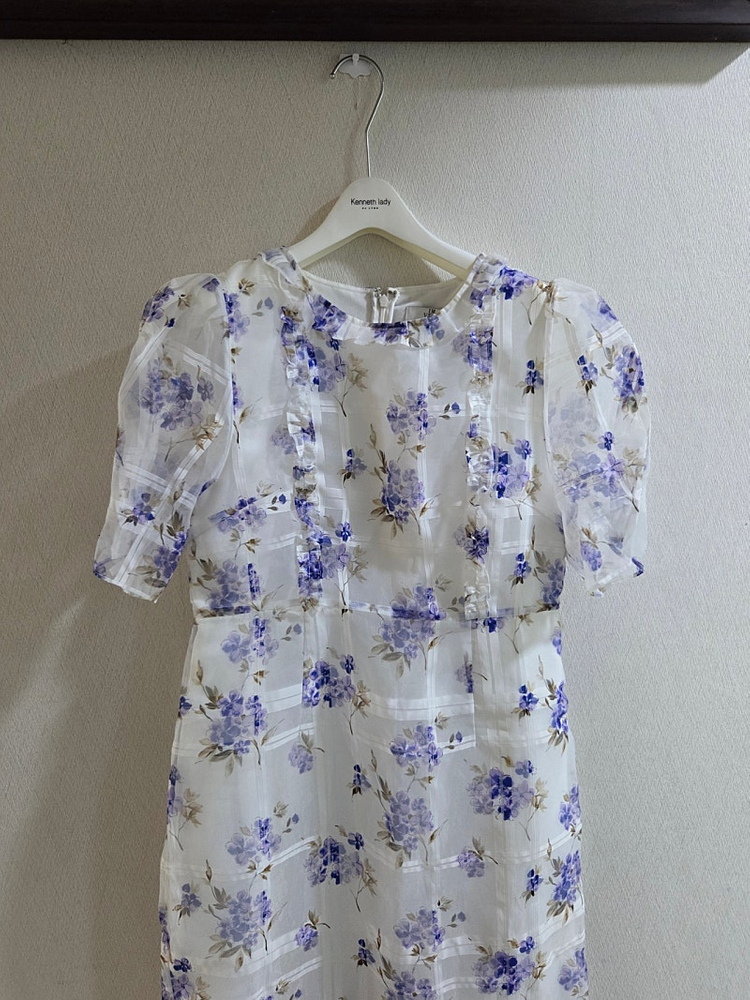 임블리 [VELYTED EDITION] 체크플라워 프릴롱원피스 이미지