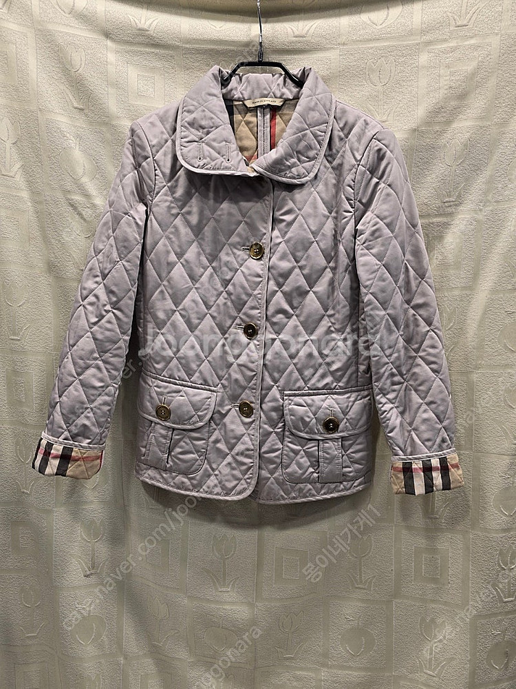 버버리 퀼팅 얇은 패딩 자켓 여성용 XS (44)--0