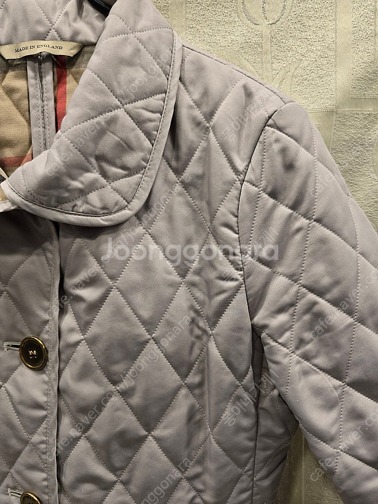 버버리 퀼팅 얇은 패딩 자켓 여성용 XS (44)--3