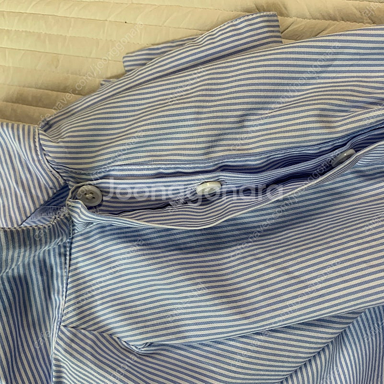 클럽모나코 오프숄더 셔츠 스트라이프--6