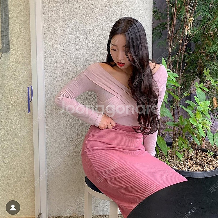 [FREE]pssw(박선우) 골지 니트 스커트(다크핑크...--0