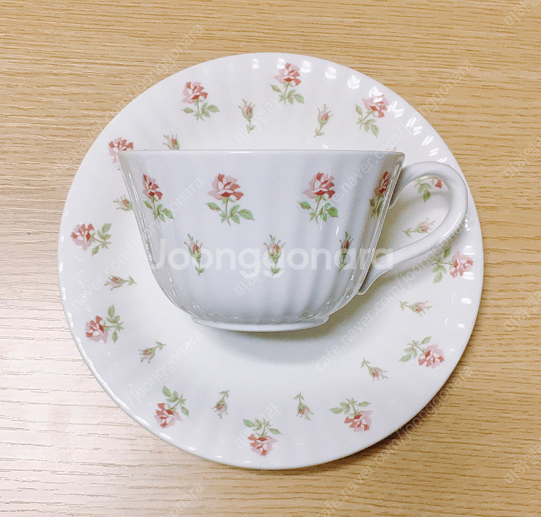 [1조 가격]단종 빈티지 노리다케 로즈 패턴 찻잔 겸 커피잔--5